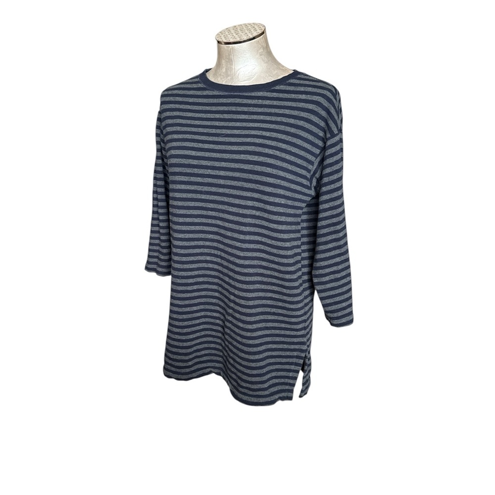 Uniqlo Women’s Striped Top super soft French Terry 3/4 sleeves Tunic size M